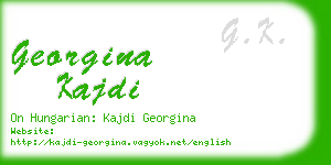 georgina kajdi business card
